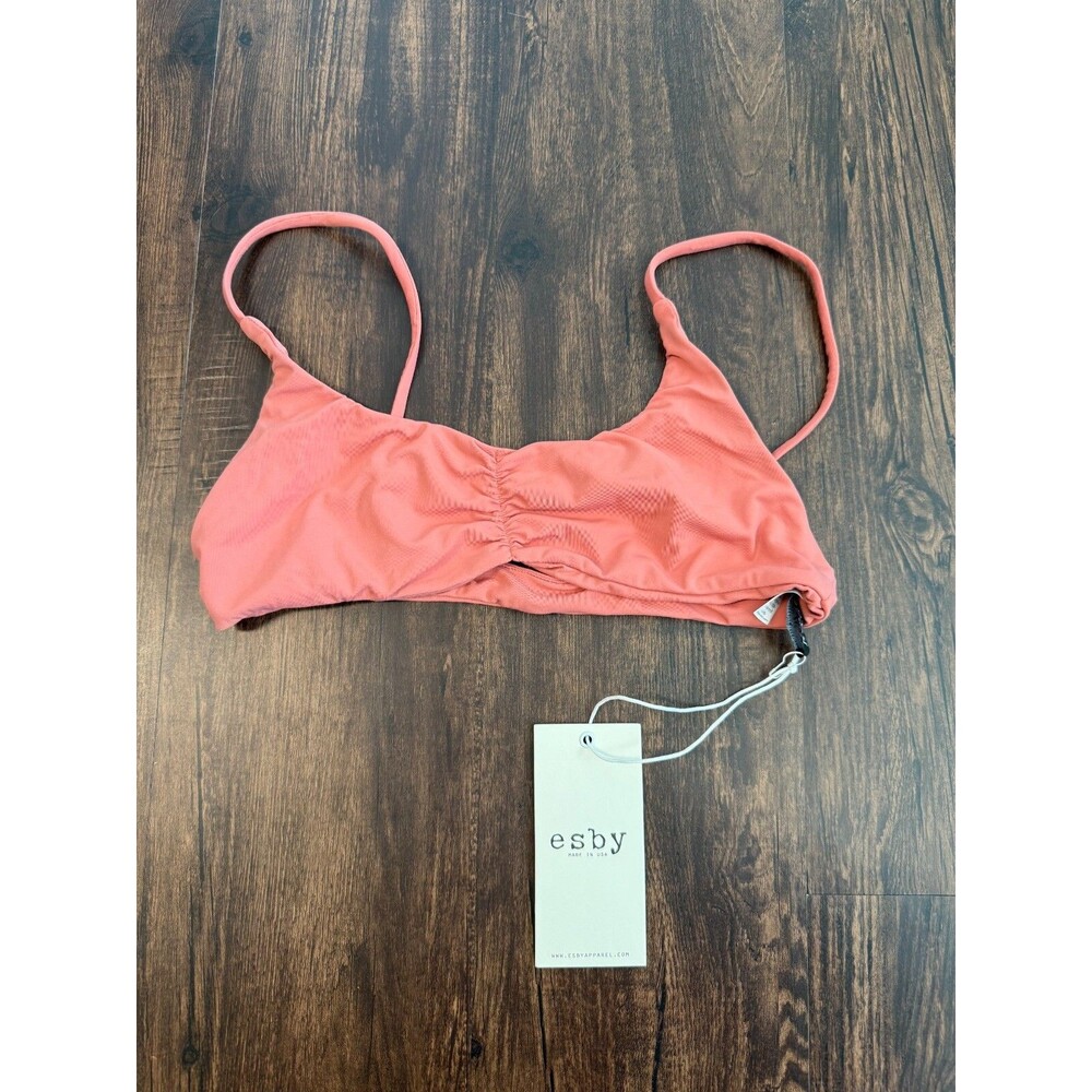 Esby PINK HANNA BIKINI TOP MAUVE XS NWT
